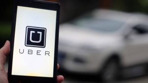 uber em tela de celular