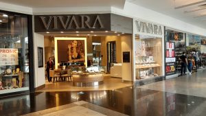 Fachada de loja da Vivara em shopping