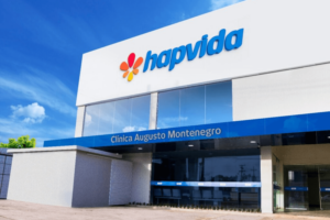 Foto da fachada de uma clínica da Hapvida
