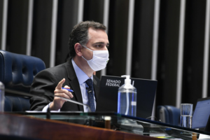 O presidente do Senado, Rodrigo Pacheco.