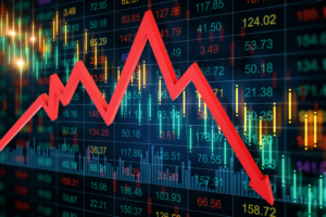 Ações em queda prejuízo
