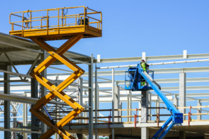 Plataforma suspensa de obras