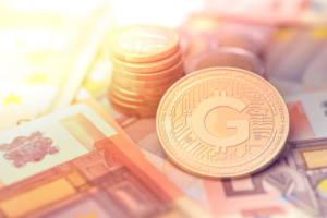 Ilustração de moedas físicas representando gamecoins