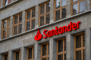 Fachada do Santander
