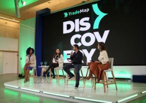 Sabrina Coin, Roberta Antunes e Fernando Ulrich no Trademap Discovery