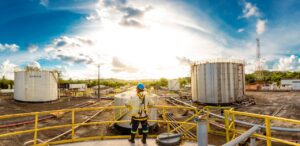funcionário da PetroReconccavo no Polo Miranga