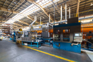 Interior de indústria metalúrgica