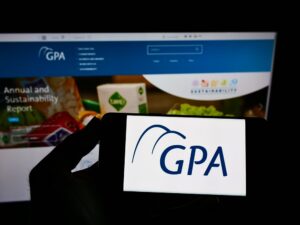 celular com o logo do GPA
