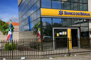 Fachada de agência do Banco do Brasil