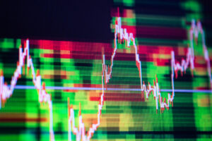 Gráfico de ações de bolsa de valores