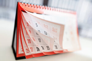 Folhas de calendário